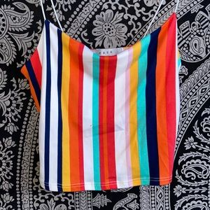 multi color crop top // size - x small
